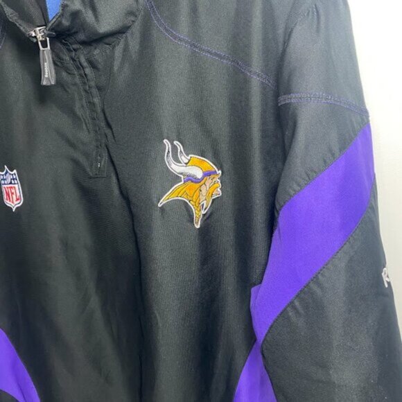 NFL Minnesota Vikings Reebok On Field Windbreaker Jacket - Picture 2 of 4